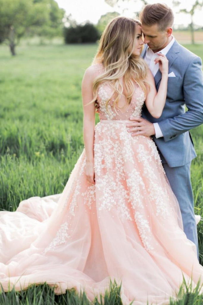 The latest pastel pink wedding dresses for the brides - Nicole Bridal